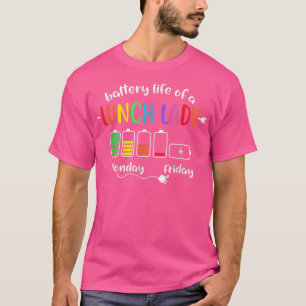 Camiseta Vida Bateria De Uma Cafeteira De Escola De Almoço
