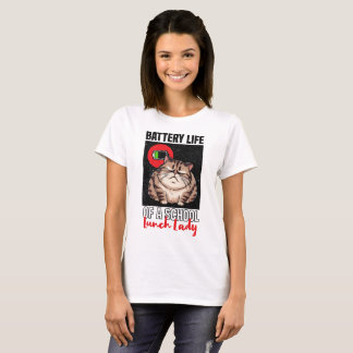 Camiseta Vida Bateria De Uma Senhora De Almoço Na Escola
