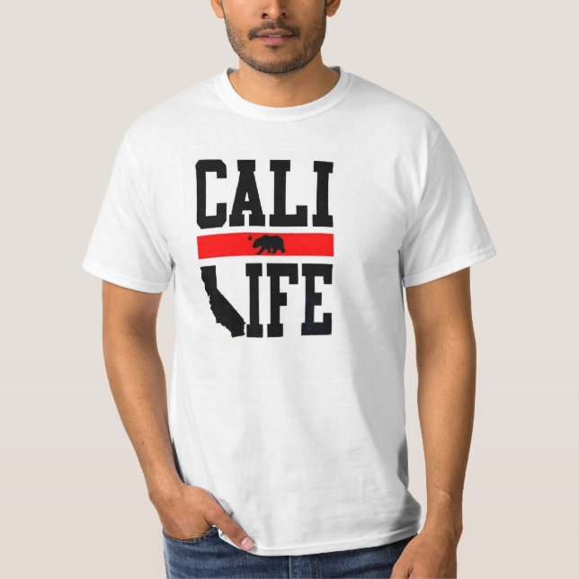 Camiseta vida Califórnia do cali da república de Califórnia (Frente)