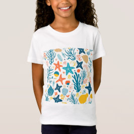 Camiseta Vida Colorida no Mar para Víblias Jovens