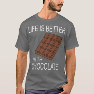 Camiseta Vida com chocolate com sabor delicioso