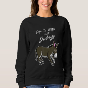 Camiseta Vida Com Donkeys Cute Baby Donkey