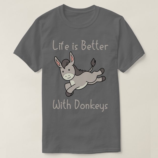 Camiseta Vida Com Donkeys Fazenda De Mata Coca (Frente do Design)