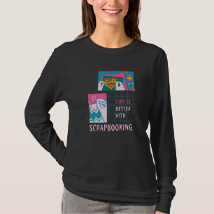 Camiseta Vida com o design de Hobby do Scrapbooking