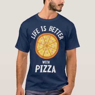 Camiseta Vida com Pizza Comida Italiana Queijo Pizza Maker