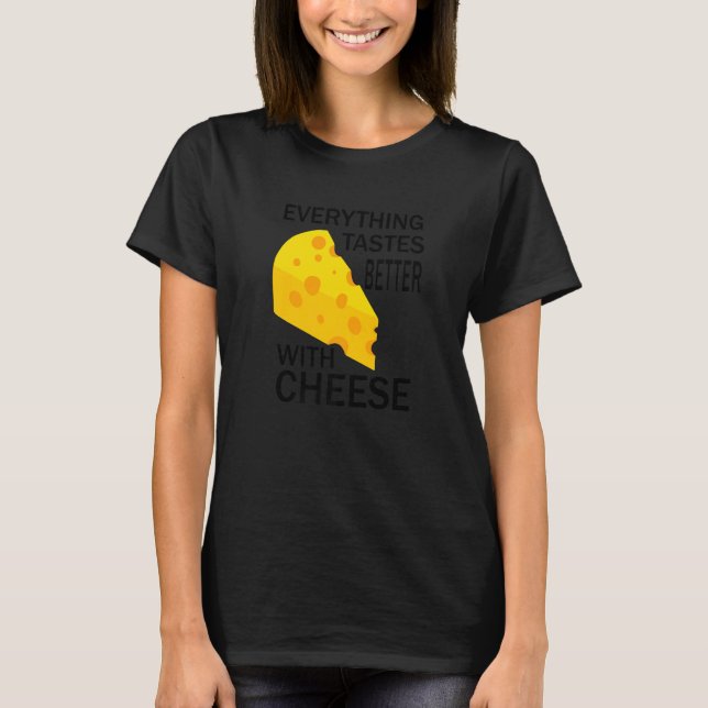 Camiseta Vida Com Queijo Dizer Irônico Comida Queijomaker   (Frente)