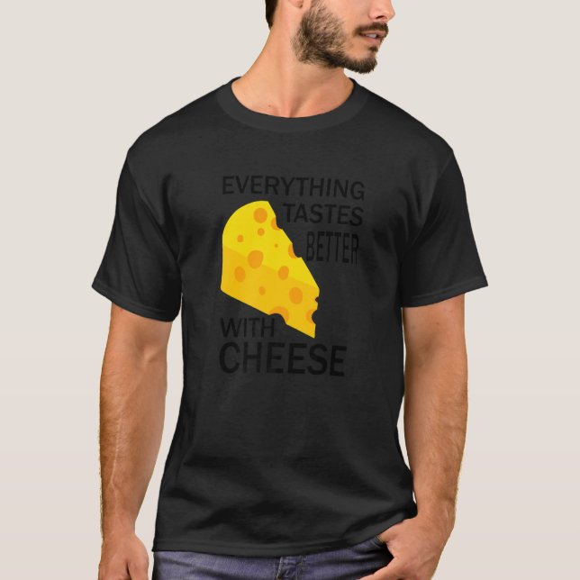 Camiseta Vida Com Queijo Dizer Irônico Comida Queijomaker   (Frente)