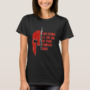 Camiseta Vida da Corrida Spartana Começa No Fim Da Sua Zona