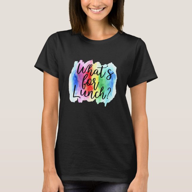 Camiseta Vida da Senhora do Almoço O Que é Para o Almoço (Frente)