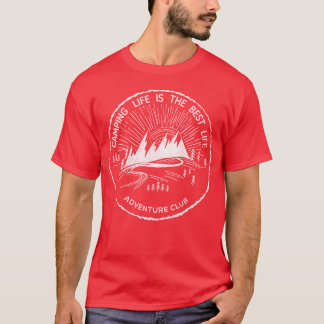 Camiseta Vida de Acampamento É a Melhor Vida Aventura Diver