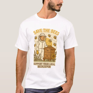 Camiseta Vida de Apicultor - Salve as Abelhas Ilustração