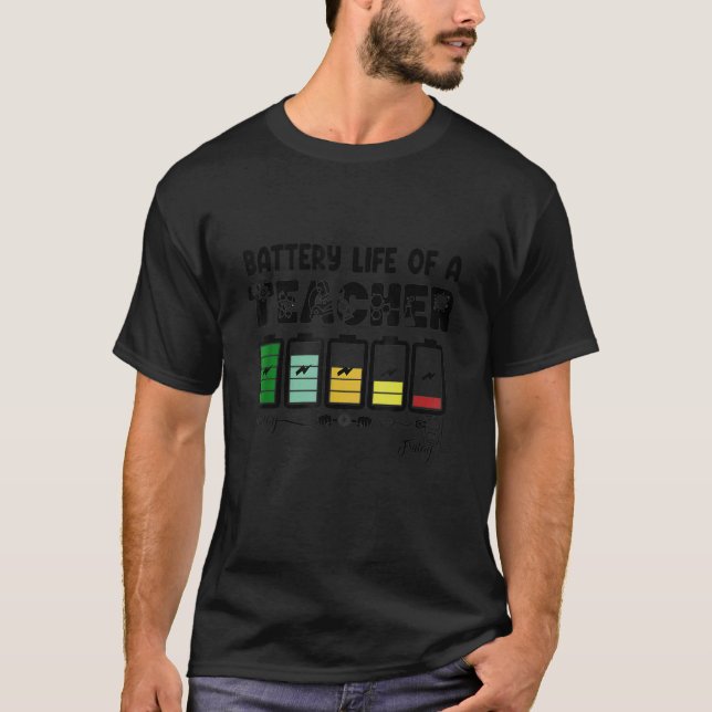 Camiseta Vida de Bateria de um Professor (Frente)