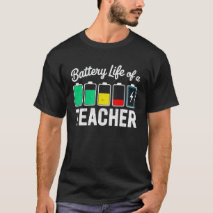 Camiseta Vida de Bateria de um Professor Ensino Médio Funny