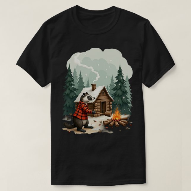 Camiseta Vida de Cabana do Texugo (Frente do Design)