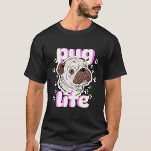 Camiseta Vida de Cachorro Pug