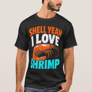 Camiseta Vida de camarão frutos do mar cajun camarões
