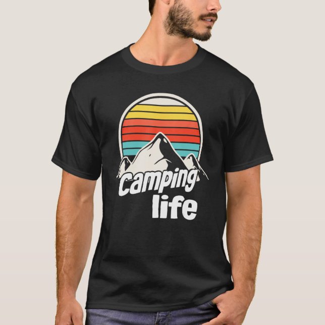 CAMISETA VIDA DE CAMPING (Frente)