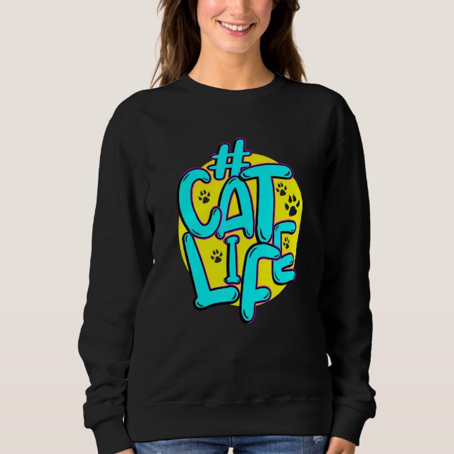 Camiseta Vida de Cat Adorável (Frente)