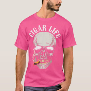 Camiseta Vida de charuto Tabaco Cigarro Cinzeiro Fumantes F