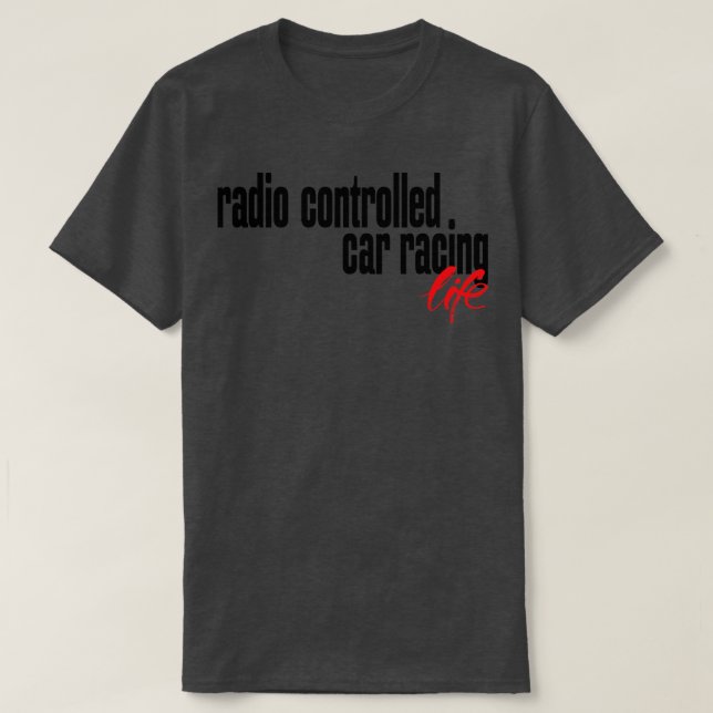 Camiseta Vida de Corrida Controlada por Rádio (Frente do Design)