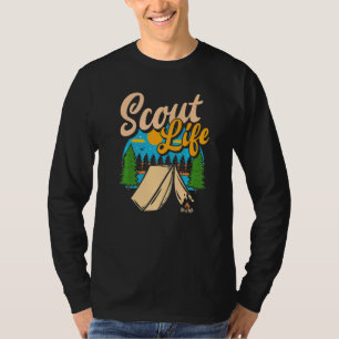 Camiseta Vida de Escoteiro Escotismo Acampamento Meninos