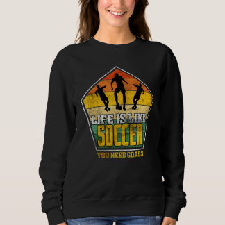 Camiseta Vida de Futebol é Como Futebol Você Precisa de Met