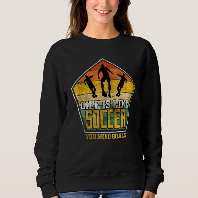 Camiseta Vida de Futebol é Como Futebol Você Precisa de Met (Frente)