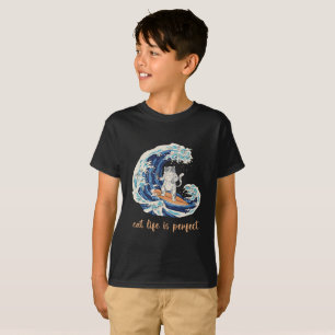 Camiseta Vida de Gato é Perfeita quando se Surfa - Amante d