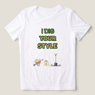 CAMISETA VIDA DE JARDINEIRO, EU ADORO O HUMOR FEMININO