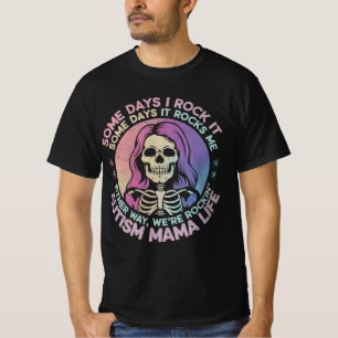 Camiseta Vida de Mãe Autista Alguns Dias Eu Dou Conta Outro