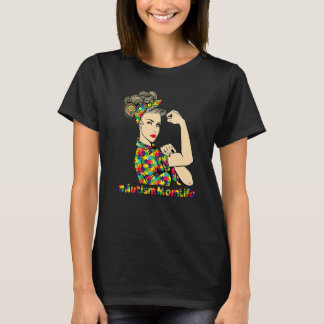 Camiseta Vida de Mãe Autista Garotas Fortes Dia das Mães Au