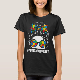 Camiseta Vida de Mãe Autista Puzzle Conscientização Apoio M
