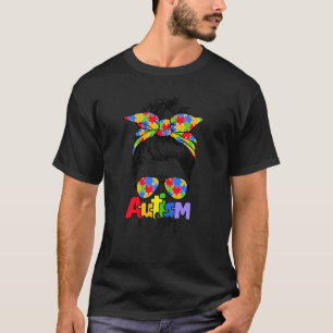 Camiseta Vida de Mãe Consciente do Autismo Coque Desarrumad