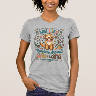 Camiseta Vida de Mãe de Cachorro design divertido