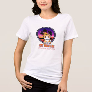 Camiseta Vida de Mãe de Gato engraçada