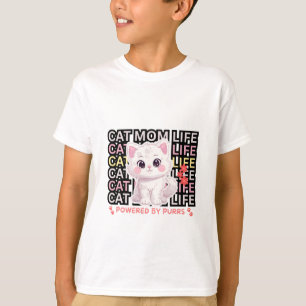 Camiseta Vida de Mãe de Gato engraçada