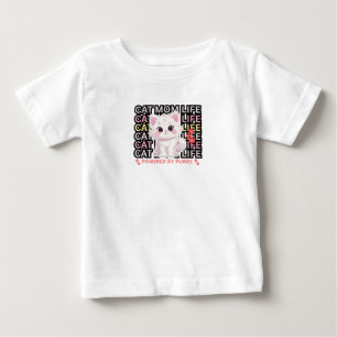 Camiseta Vida de Mãe de Gato engraçado