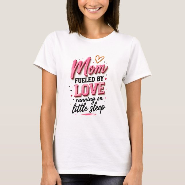 Camiseta 💕 Vida de Mãe Divertida Para Novas Mães ☕ (Frente)