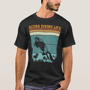 Camiseta Vida de mergulho com equipamento autônomo Mergulha