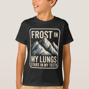 Camiseta Vida de Montanha de Aventura Picos de Escalada Exp