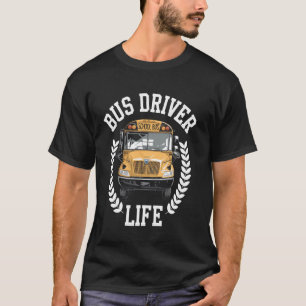 Camiseta Vida de Motorista de Ônibus Engraçado Motorista de