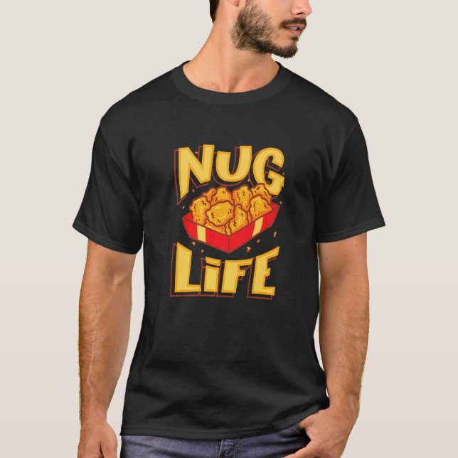 Camiseta Vida de Nugget de Frango (Frente)