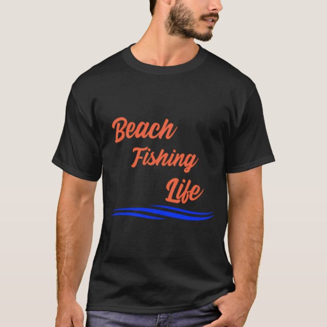Camiseta Vida de Pesca na Praia (Frente)
