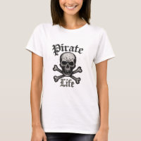 Vida de Pirata Caveira e Ossos Cruzados Design Gru
