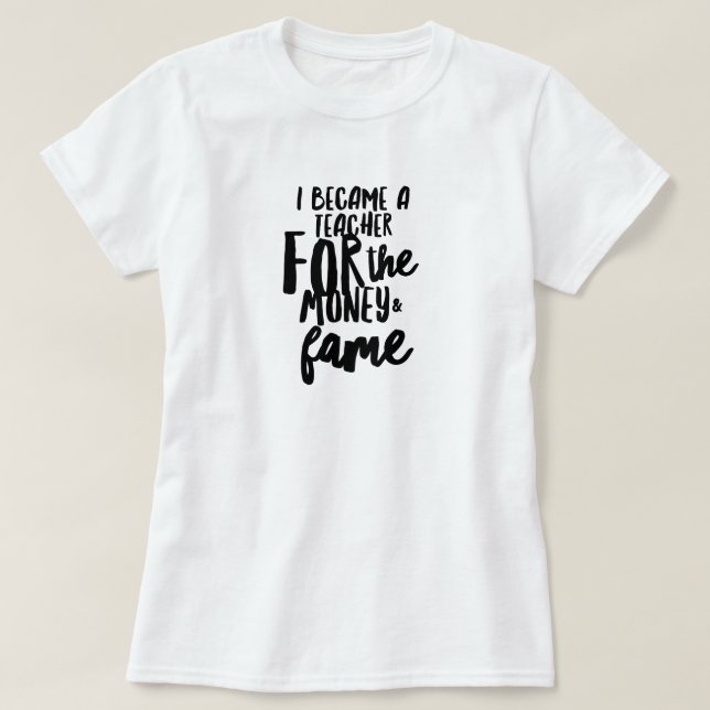 Camiseta Vida de Professor (Frente do Design)
