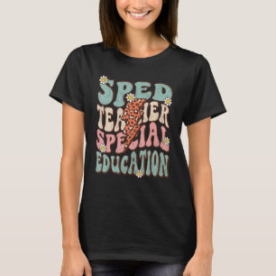 Camiseta Vida de Professor de Educação Especial Groovy Retr