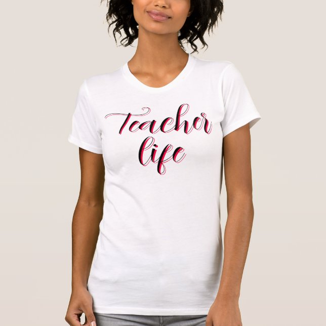 Camiseta Vida de Professor Personalizada  (Frente)