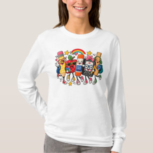 Camiseta Vida de Professor Remendo de Patchwork, Material E