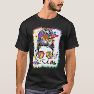 Camiseta Vida de Professora de Arte Coque Desarrumado 100 D