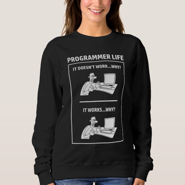 Camiseta Vida de Programador Programador Ciência da Computa (Frente)
